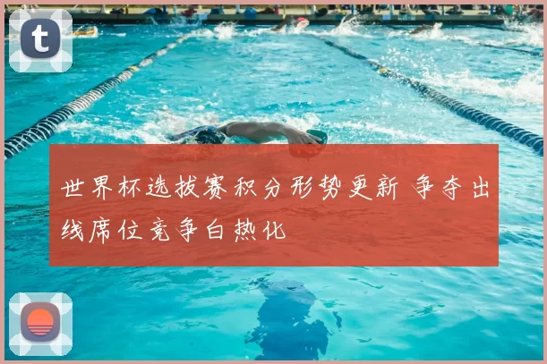 世界杯选拔赛积分形势更新 争夺出线席位竞争白热化